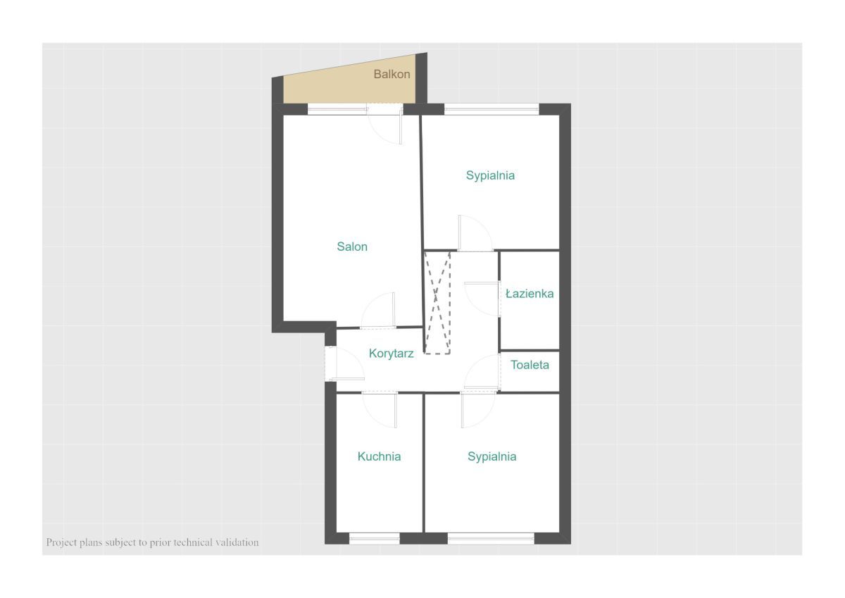 Mieszkanie 3-pokojowe Poznań Chartowo, os. Tysiąclecia. Zdjęcie 14