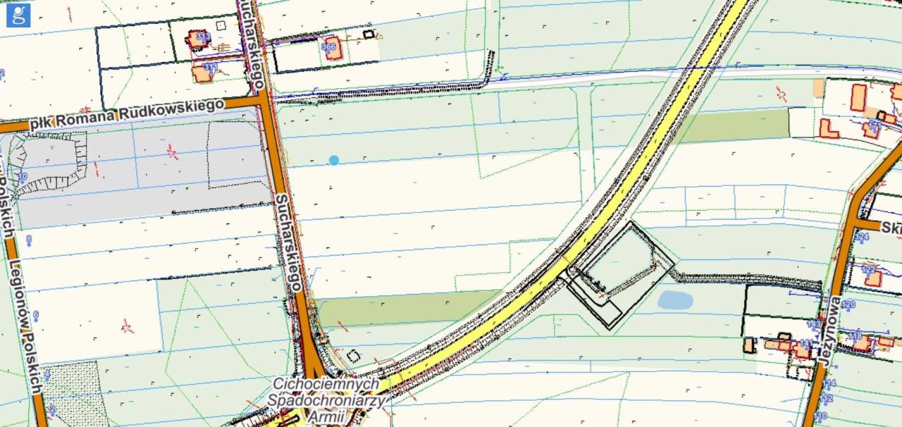 Działka inwestycyjna Radomsko, ul. Sucharskiego