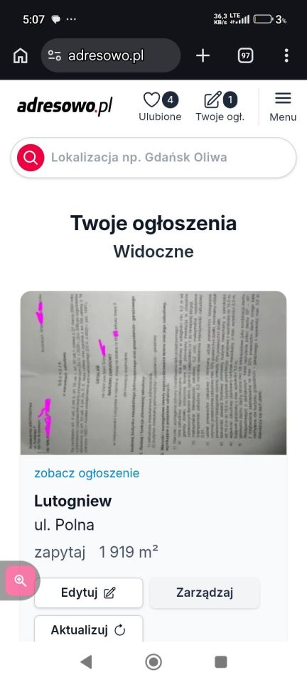 Działka budowlana Lutogniew, ul. Polna. Zdjęcie 23