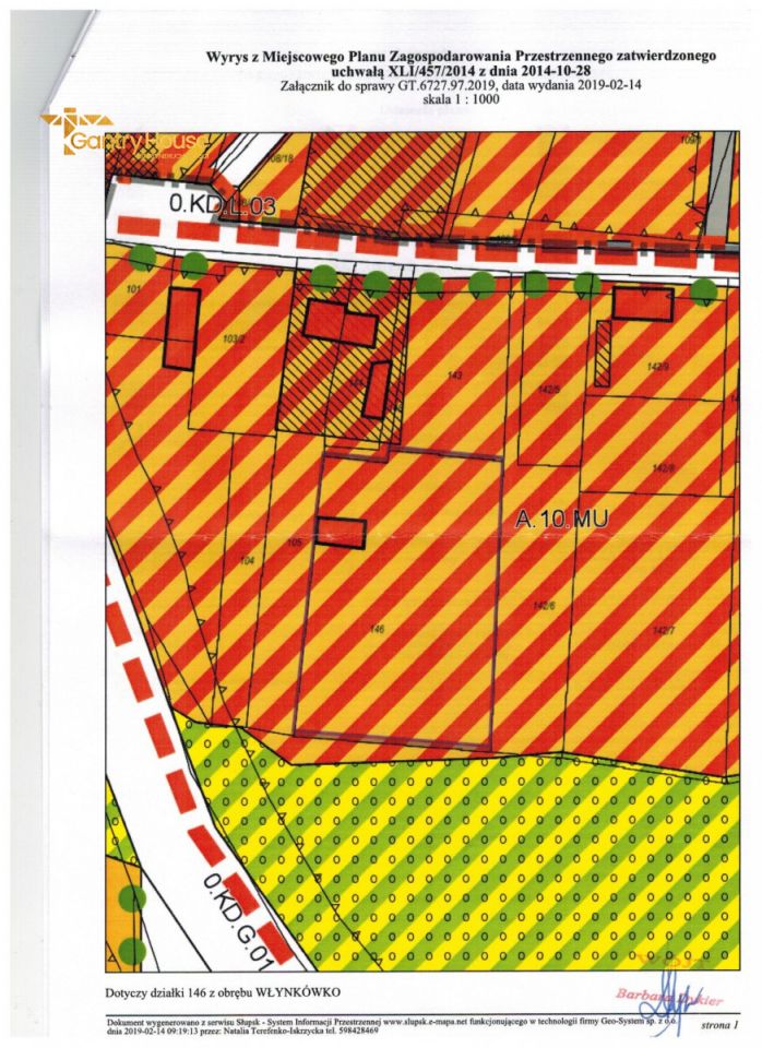 Działka inwestycyjna Włynkówko, ul. Błękitna. Zdjęcie 4