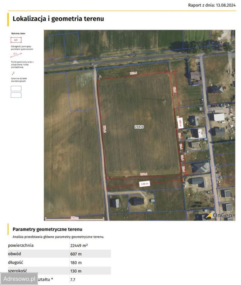 Działka budowlana Witunia, ul. Gajowa. Zdjęcie 8