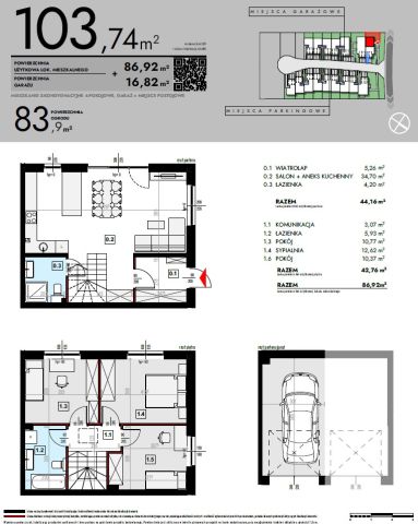 bliźniak, 4 pokoje Szczytniki. Zdjęcie 4