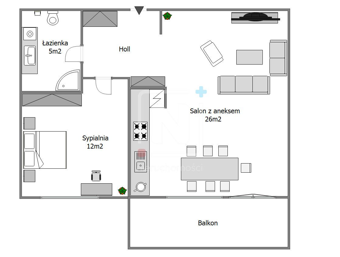 Mieszkanie 2-pokojowe Warszawa Mokotów, ul. Lubaszki. Zdjęcie 5