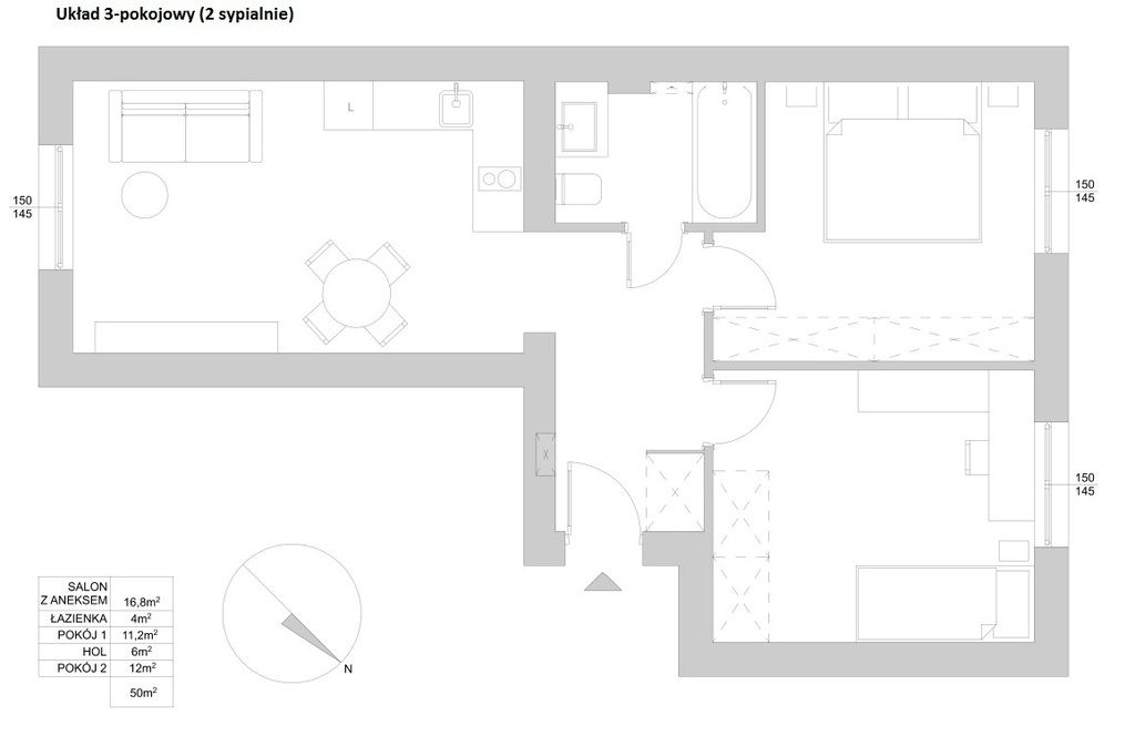 Mieszkanie 3-pokojowe Warszawa Mokotów, ul. Racławicka. Zdjęcie 12