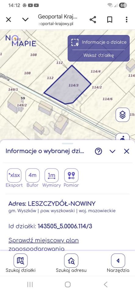 Działka budowlana Leszczydół-Nowiny, ul. Wspólna. Zdjęcie 5