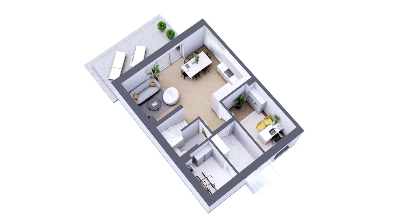 dom szeregowy, 5 pokoi Lewin Brzeski. Zdjęcie 4