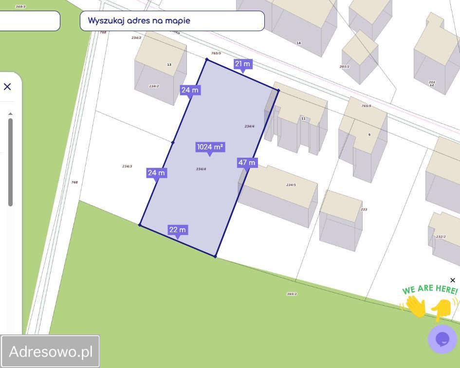 Działka budowlana Zielona Góra Krępa, ul. Młyńska