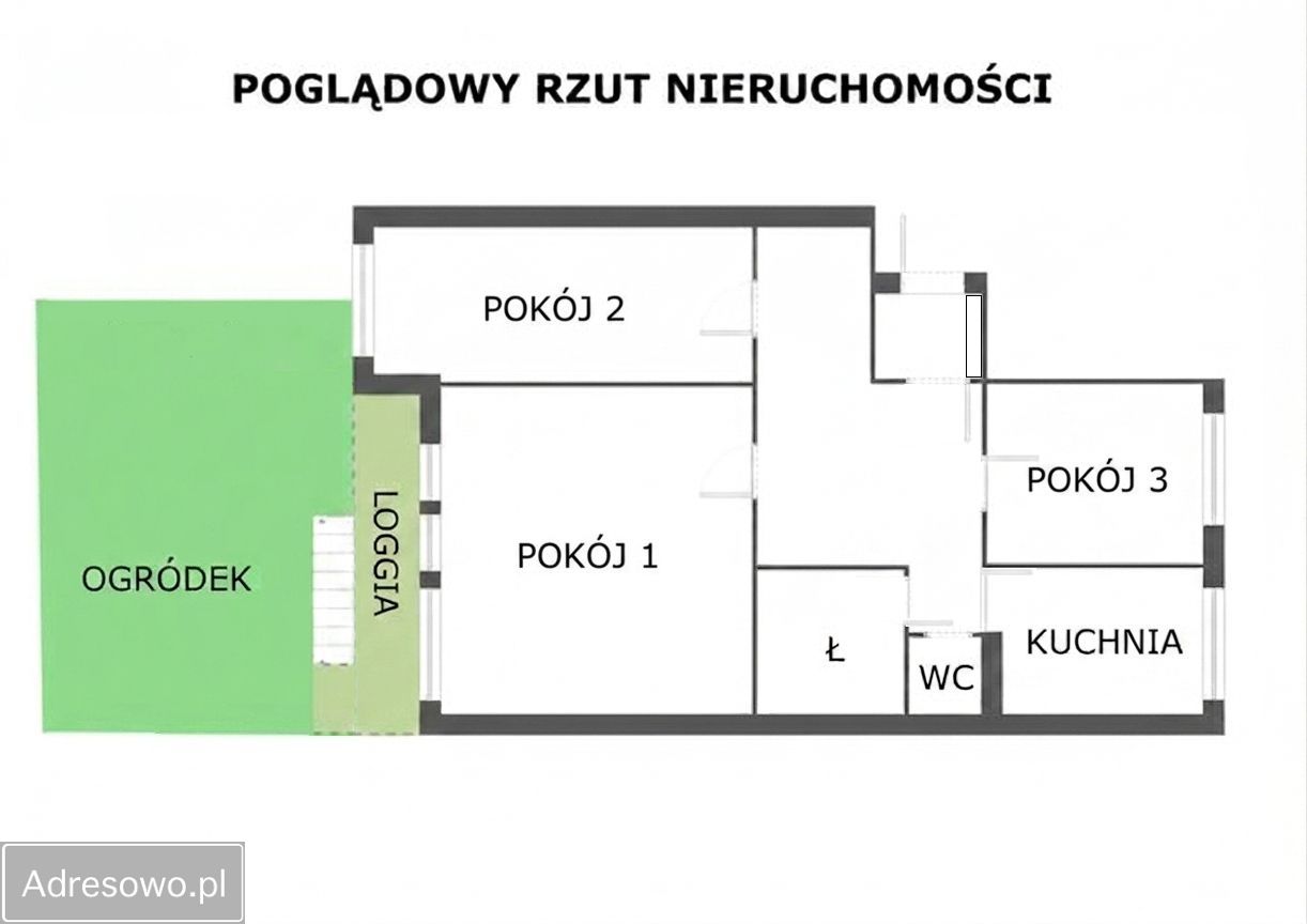 Mieszkanie 3-pokojowe Poznań Żegrze. Zdjęcie 16