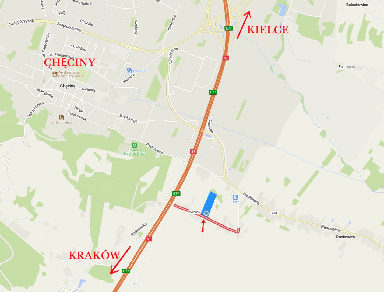 Działka budowlana Starochęciny Wrzosy