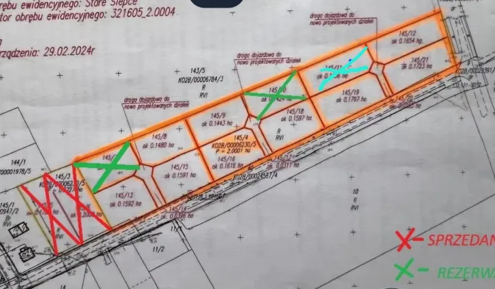 Działka budowlana Nowe Ślepce