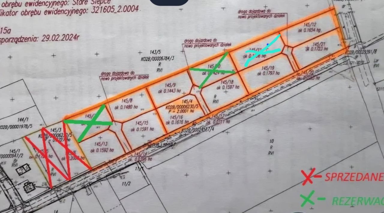 Działka budowlana Nowe Ślepce