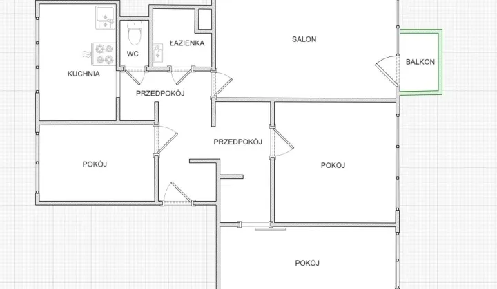 Mieszkanie 4-pokojowe Klucze