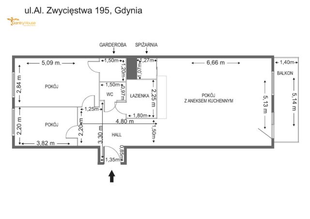 Mieszkanie 3-pokojowe Gdynia Orłowo, al. Zwycięstwa. Zdjęcie 19
