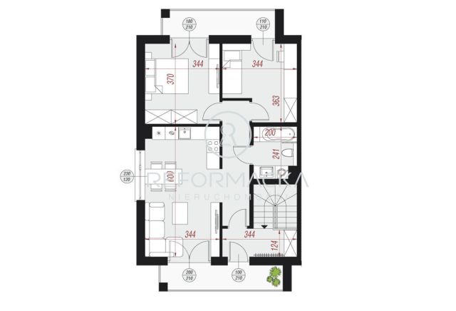 Mieszkanie 3-pokojowe Rzeszów, ul. Krakowska. Zdjęcie 8