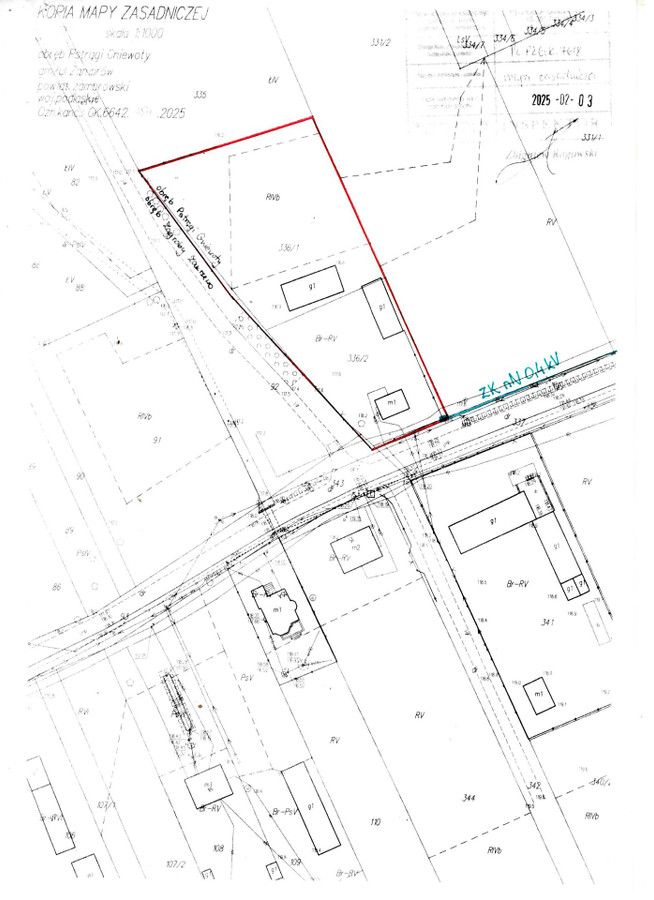 Działka inwestycyjna Zagroby-Zakrzewo. Zdjęcie 3