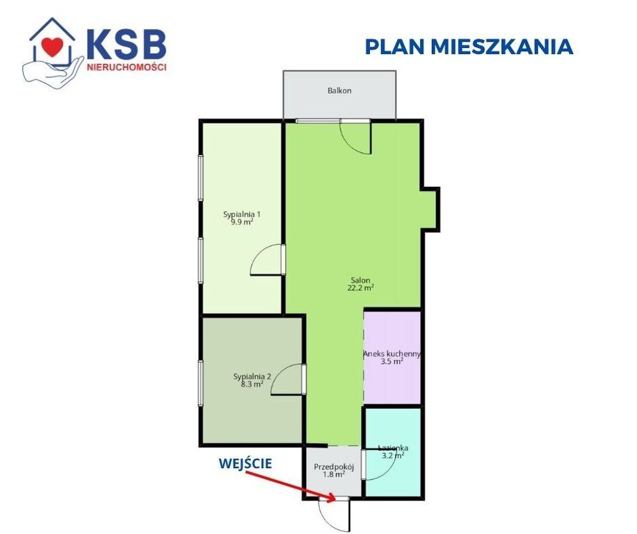 Mieszkanie 3-pokojowe Ostrowiec Świętokrzyski, ul. Stanisława Staszica. Zdjęcie 20