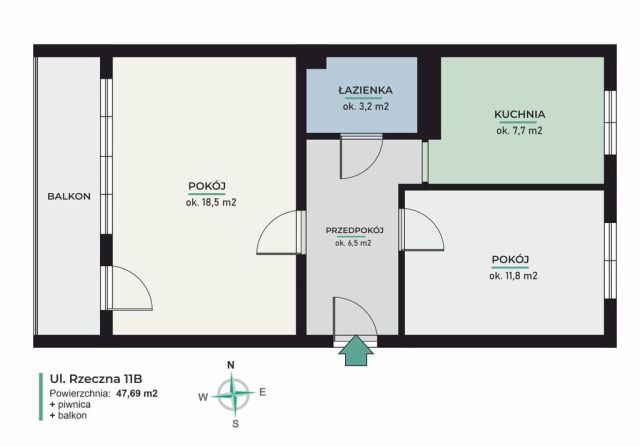 Mieszkanie 2-pokojowe Szczecinek, ul. Rzeczna. Zdjęcie 39