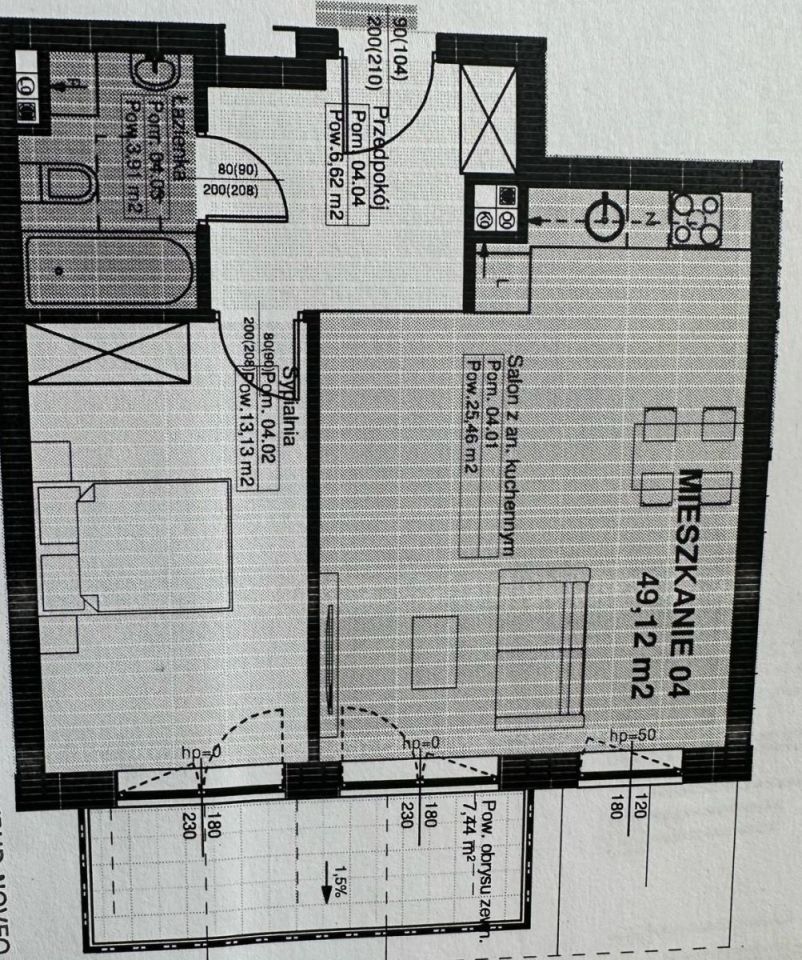 Mieszkanie 2-pokojowe Łódź Polesie, ul. Krzysztofa Cedry. Zdjęcie 14