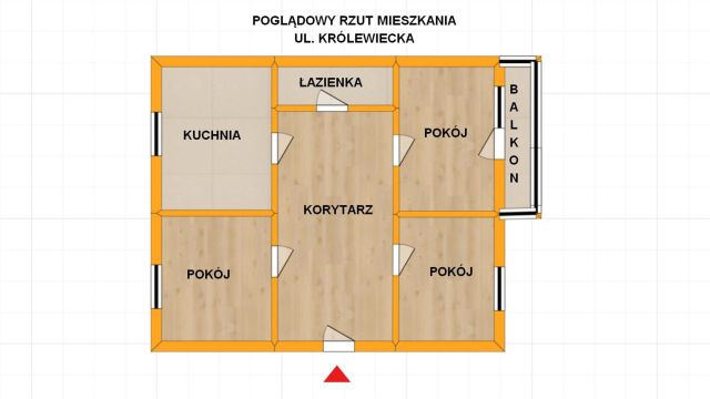 Mieszkanie 3-pokojowe Elbląg, ul. Królewiecka. Zdjęcie 11