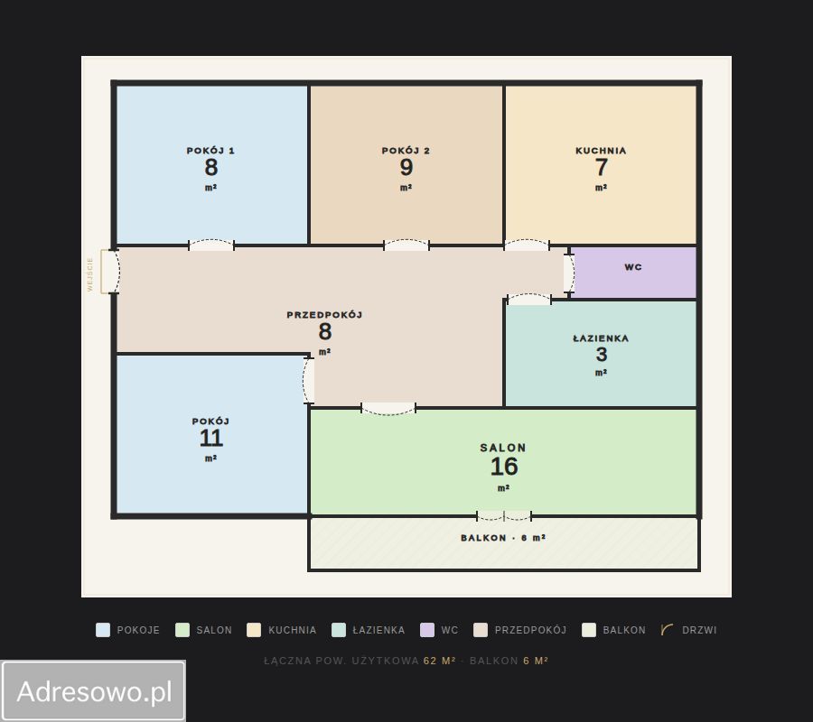 Mieszkanie 4-pokojowe Łódź Radogoszcz, ul. Motylowa. Zdjęcie 6