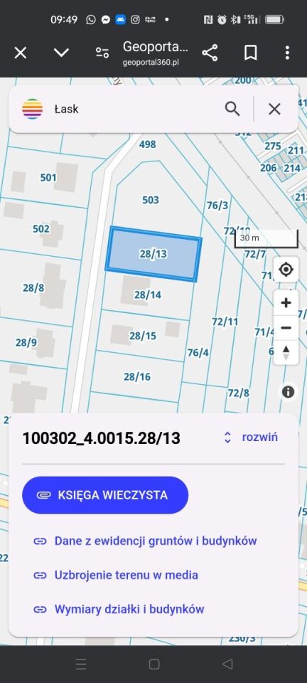 Działka budowlana Łask. Zdjęcie 2