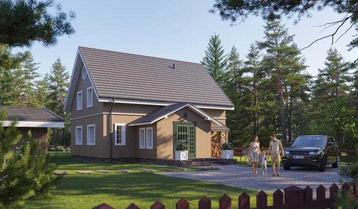 dom letniskowy, 4 pokoje Śluza