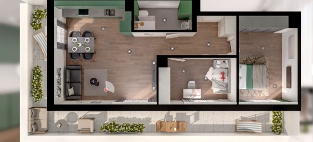 Mieszkanie 3-pokojowe Kraków Ruczaj, ul. Karola Bunscha. Zdjęcie 17