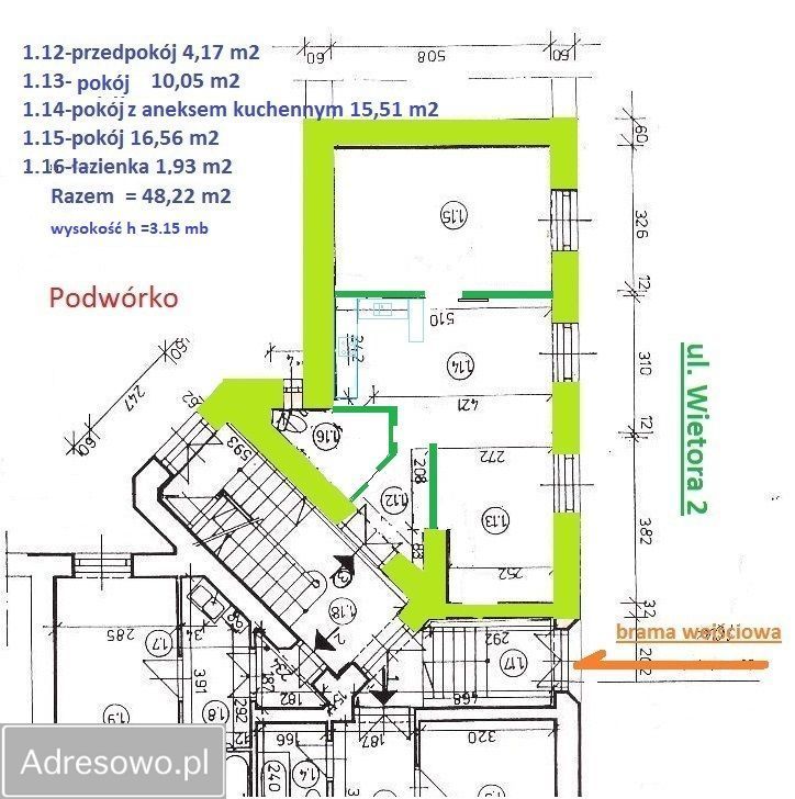 Lokal Kraków Kazimierz, ul. Hieronima Wietora. Zdjęcie 4