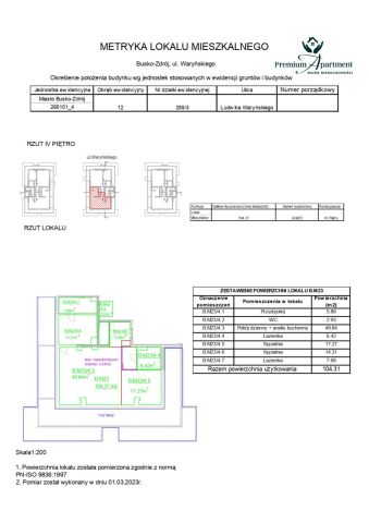 Mieszkanie 3-pokojowe Busko-Zdrój, ul. Ludwika Waryńskiego. Zdjęcie 4