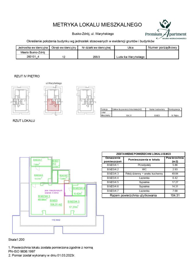 Mieszkanie 3-pokojowe Busko-Zdrój, ul. Ludwika Waryńskiego. Zdjęcie 1