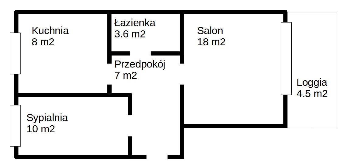 Mieszkanie 2-pokojowe Kutno, ul. Norberta Barlickiego