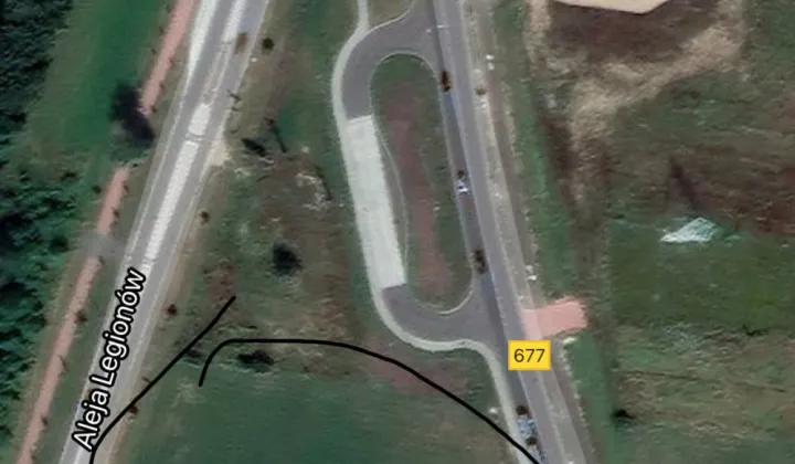 Działka inwestycyjna Łomża, al. Legionów