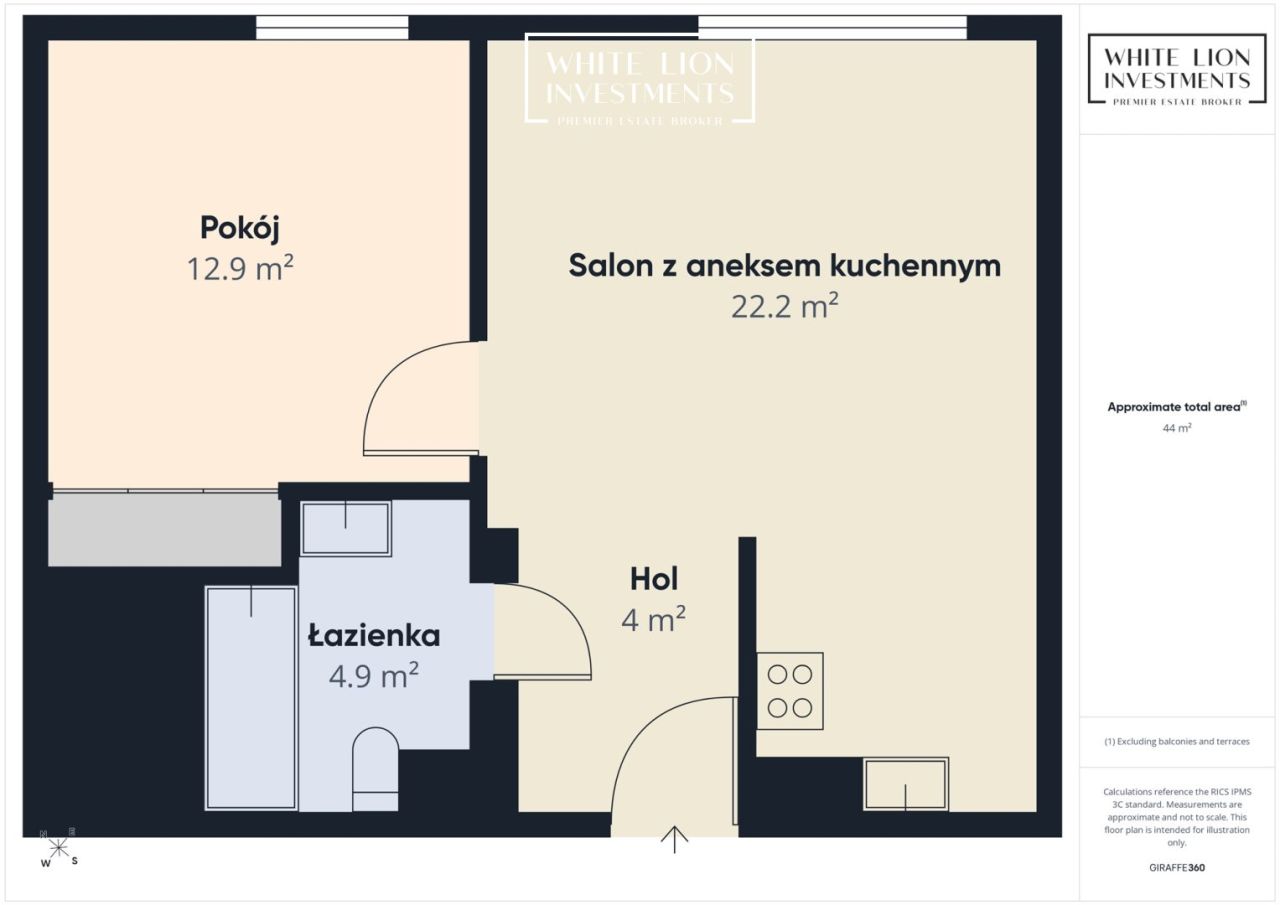 Mieszkanie 2-pokojowe Warszawa Mokotów, ul. Bluszczańska. Zdjęcie 20