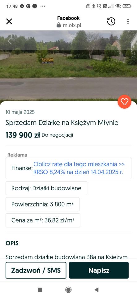 Działka budowlana Księży Młyn. Zdjęcie 3