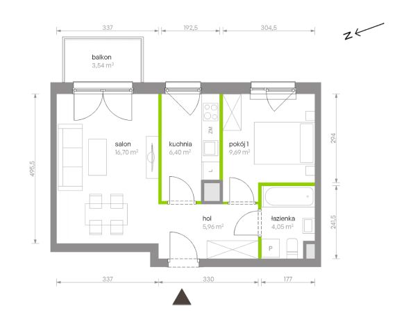 Mieszkanie 2-pokojowe Warszawa Chrzanów, ul. Szeligowska. Zdjęcie 8