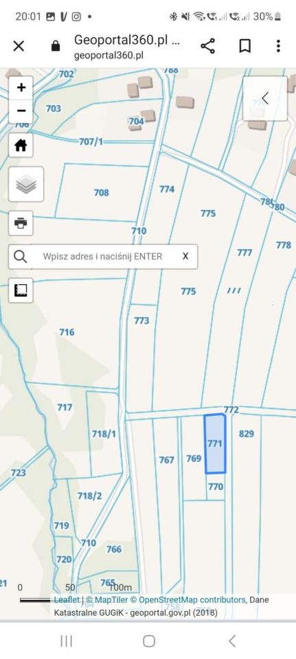 Działka rekreacyjna Białka