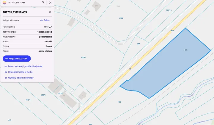 Działka rolna Pisarowce