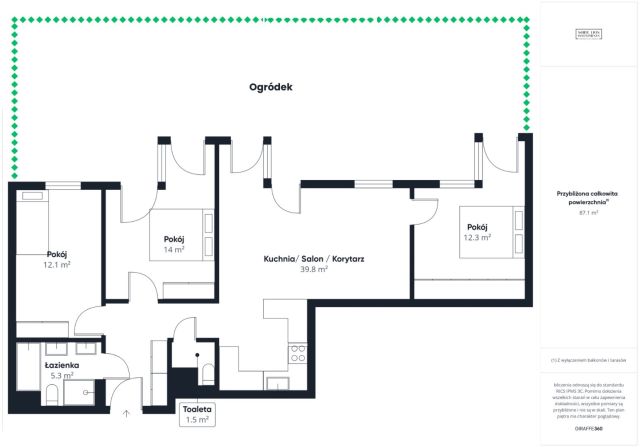 Mieszkanie 4-pokojowe Warszawa Bemowo, ul. Batalionów Chłopskich. Zdjęcie 21