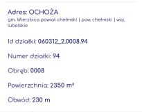 Działka budowlana Ochoża. Zdjęcie 1