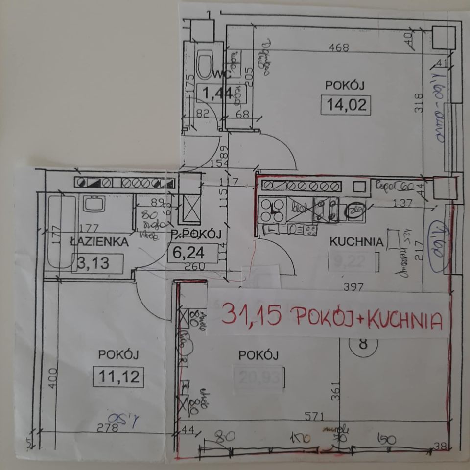 Mieszkanie 3-pokojowe Kraków Grzegórzki, al. Pokoju. Zdjęcie 9