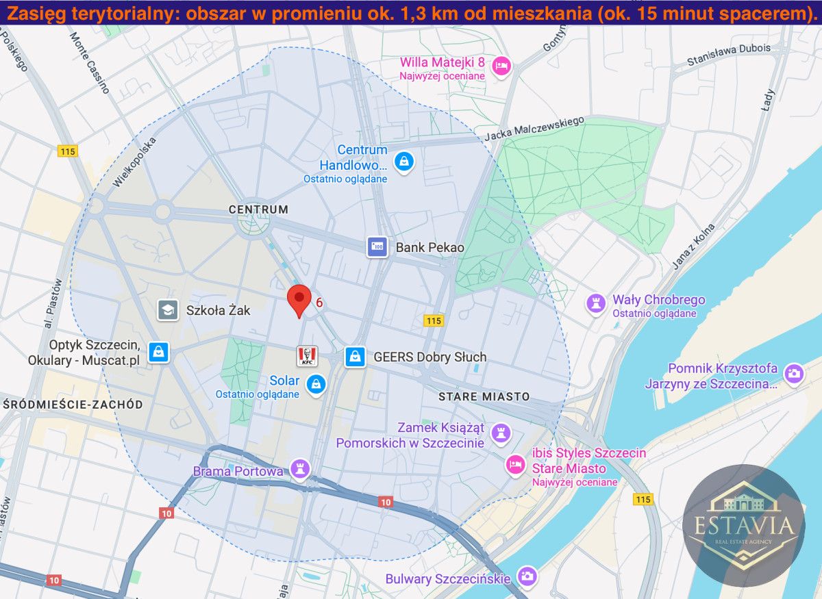 Mieszkanie 2-pokojowe Szczecin Centrum, pl. Lotników. Zdjęcie 17