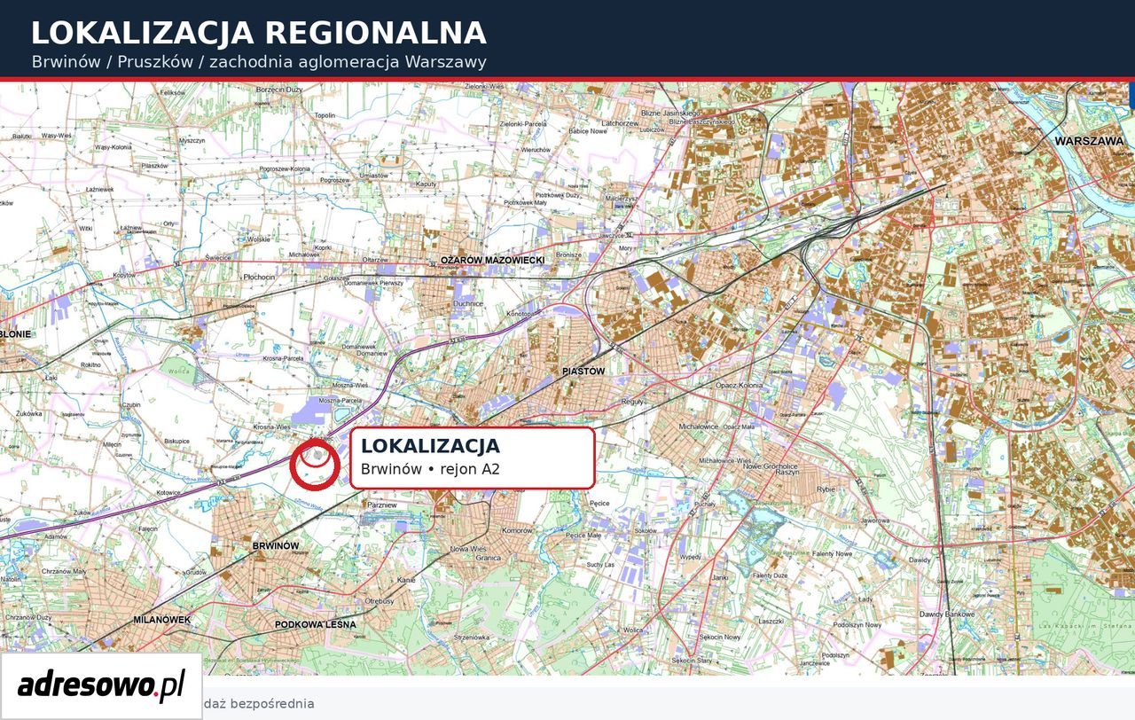 Działka inwestycyjna Brwinów. Zdjęcie 3