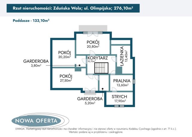dom wolnostojący, 5 pokoi Zduńska Wola, ul. Olimpijska. Zdjęcie 26