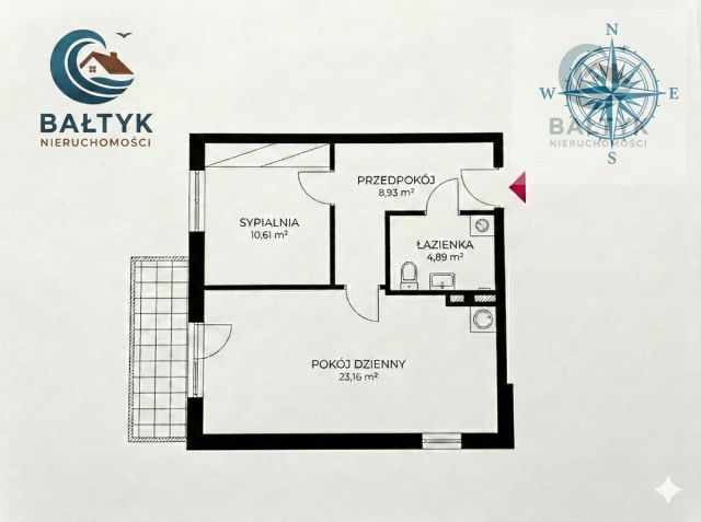 Mieszkanie 2-pokojowe Gdańsk Jasień, ul. Kazimierza Leskiego. Zdjęcie 11