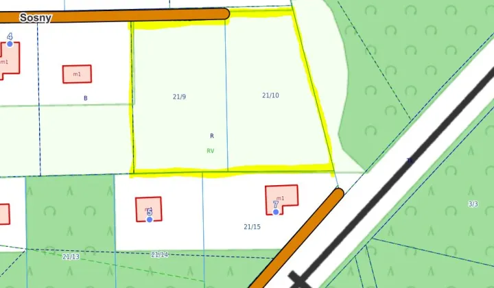 Działka budowlana Marylka, ul. Sosny