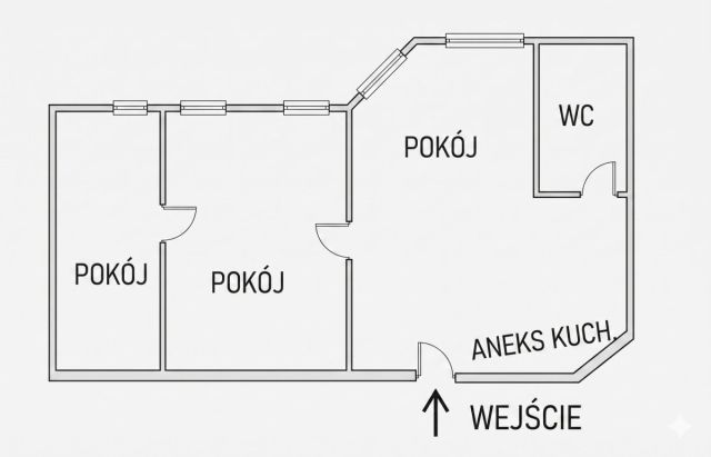 Mieszkanie 3-pokojowe Legnica Centrum, ul. kard. Bolesława Kominka. Zdjęcie 7