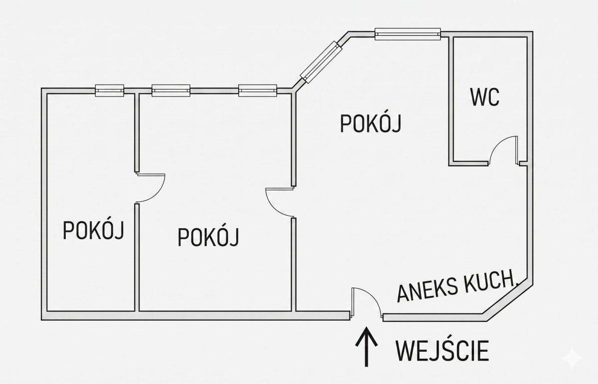 Mieszkanie 3-pokojowe Legnica Centrum, ul. kard. Bolesława Kominka. Zdjęcie 7