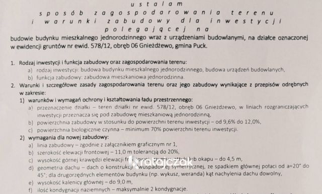 Działka inwestycyjna Gnieżdżewo. Zdjęcie 3