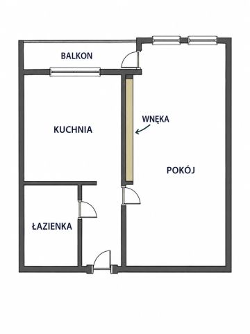 Mieszkanie 1-pokojowe Słupsk, ul. Ignacego Bogdanowicza. Zdjęcie 5