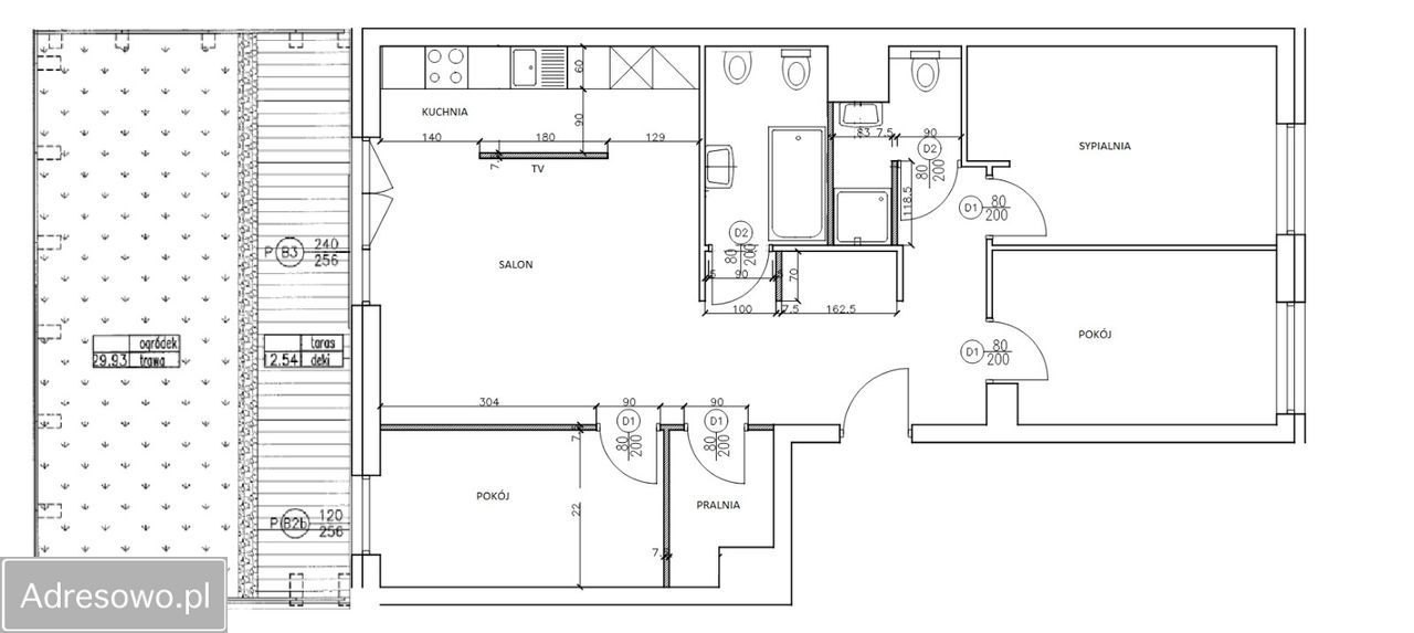Mieszkanie 4-pokojowe Warszawa Mokotów, ul. Obrzeżna. Zdjęcie 4